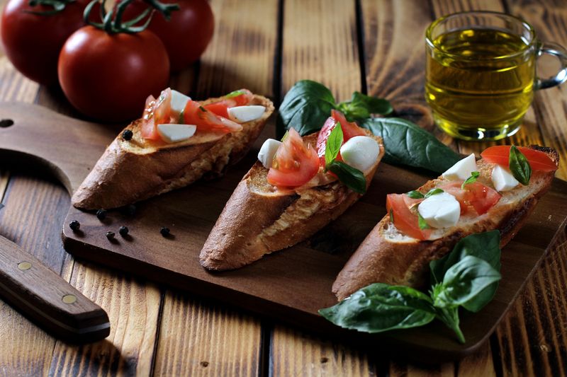 Bruschetta starter Dewey's pizza menu