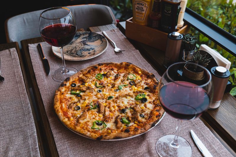 Dewey's pizza stone oven baking artisan pizzas in Dublin Ohio