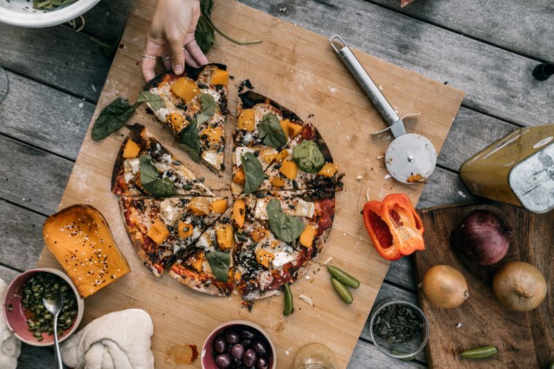 Veggie Garden pizza dewey's pizza